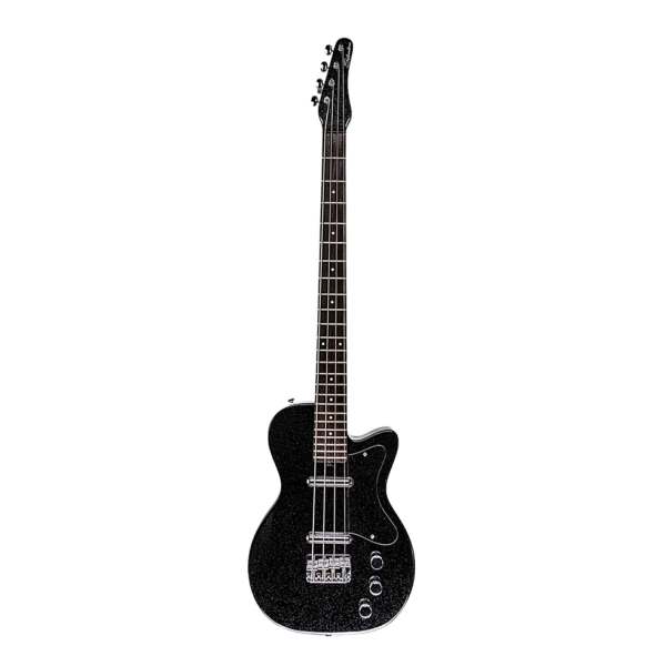 Bajo Silvertone Black Sparkle