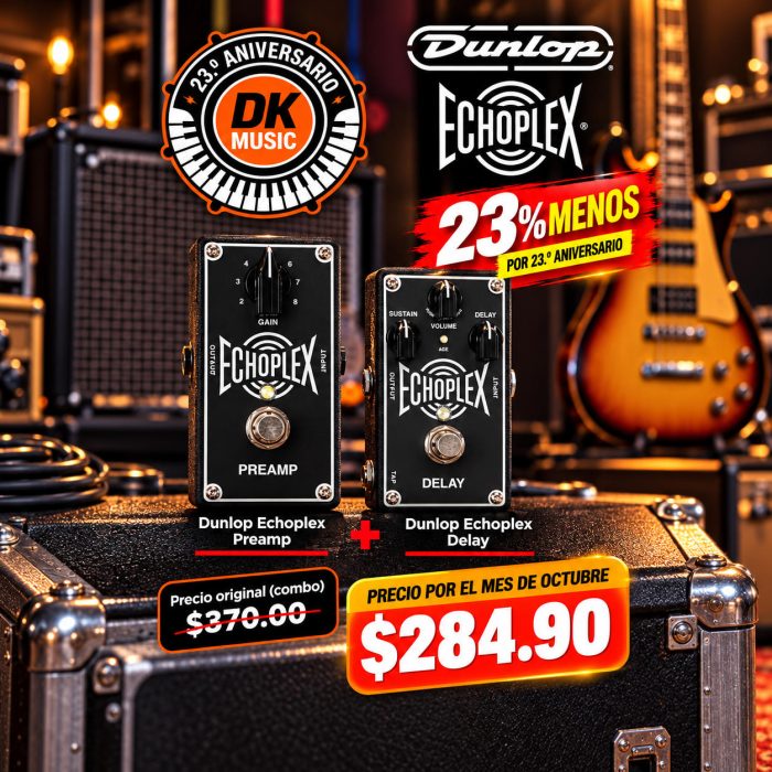 Combo con Pedales de Guitarra Echoplex