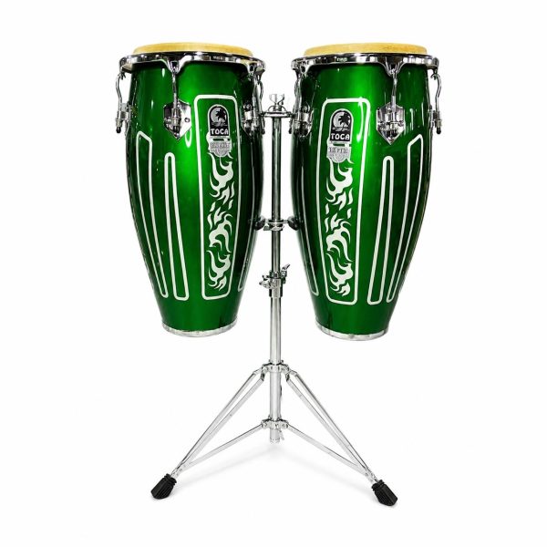 Elite Pro El Dorado Green Congas Set Elite Pro El Dorado Green 11” & 11 3/4”