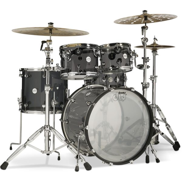 Batería DW Design Series Acrylic Smoke Glass 5 piezas